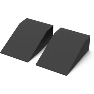 StrongTek Yoga Foam Wedge Blocks (Pair) Soft Wrist Wedge, Supportive Foot Exercise Accessories, For Balance, Strength, Stretch, Pilates, Fitness, Squat, Pushup, Plank, EVA Riser Block