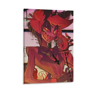 Hazbin Hotel Poster 153 Canvas Poster Bedroom Decor Sports Landscape Office Room Decor Gift Frames Ornaments Wall Decoration