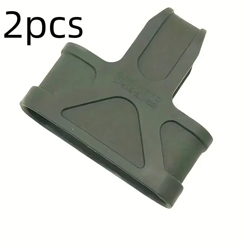 2-Pack 5.56mm Durable Silicone Mag Rings, Fast Magazine Loader Reloading for Airsoft M4/m16 Magazines, Quick Reload Tool for Airsoft Enthusiasts