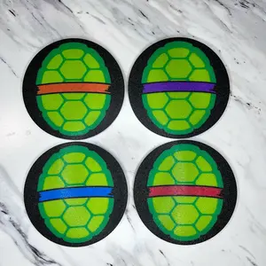 Teenage Mutant Ninja Turtles stick coasters (Set of 4)