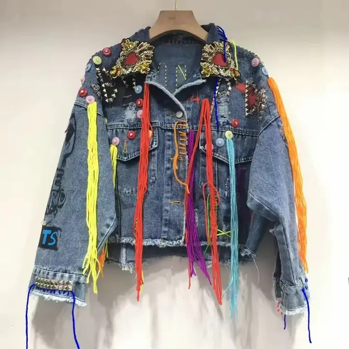 Denim Wool Trim Forget Your Phone Jacket On back order SHIP DATE: June 15-26