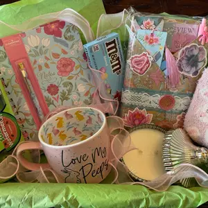 BDWAB Bumble Bee Box - Self Care Bundle with Bookish Items, Candy, Cozy Socks, Mug/Tumbler, Scented Candle, and Tote Bag Options