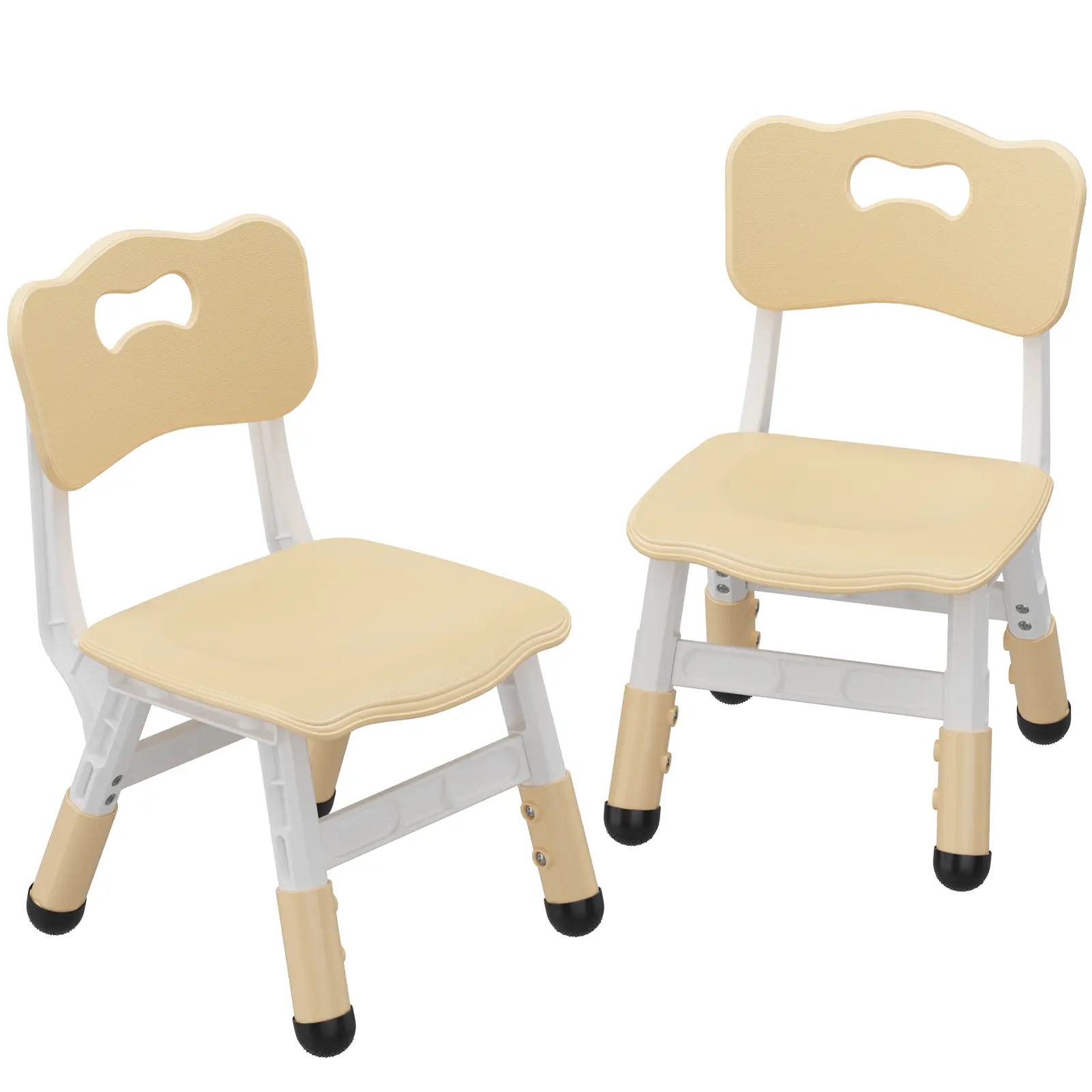 Adjustable Children's Chair with Ergonomic Design, 3 Height Settings, Anti-Skid Base, Stackable for Home & School Use – Durable Polypropylene Construction for Kids Aged 2-8 Years in Living Rooms, Bedrooms, and Classrooms