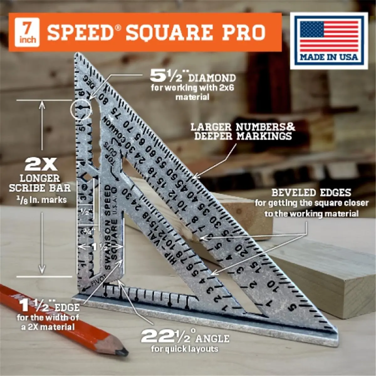 Swanson Tool Speed Square Pro
