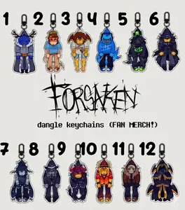 Forsaken Dangle Keychains, Forsaken Character Keychain For Bags, Keys, Gifts
