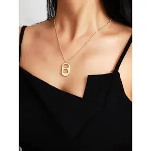 Bottle Cap Necklace Soda Tab Pendant for Women Preppy Gifts Trendy Stuff Soda Punk Silver Chain Necklace for Women