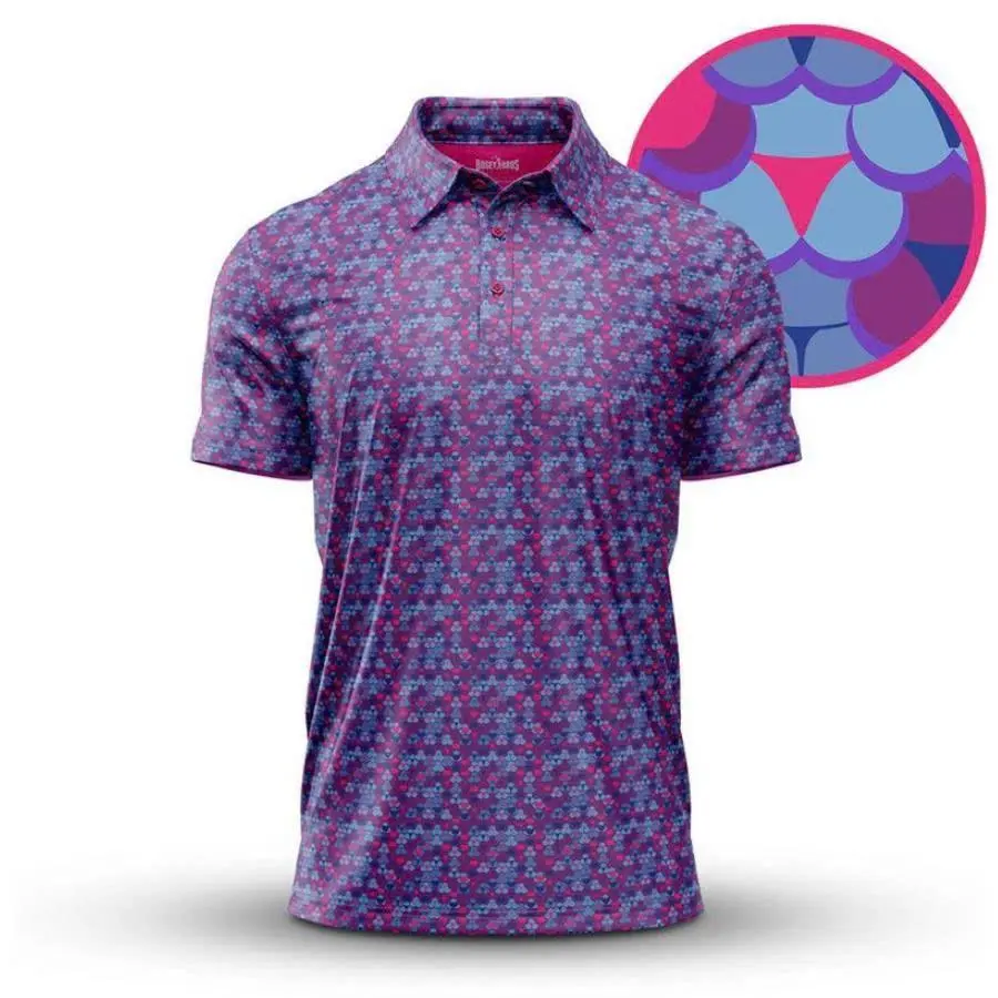 Men’s Golf Polo Shirt – 4-Way Stretch Short Sleeve Golf Shirt with UPF 50 Sun Protection & Moisture Wicking