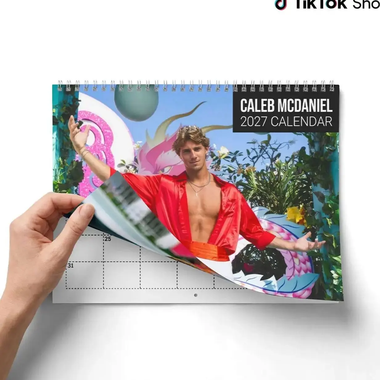 Caleb Mcdaniel Love Island Wall Calendar 2027 Calendar for Fan Lover 270gsm Premium Paper 11x8.5 & 14x11.5 Inches Eco-Friendly Design
