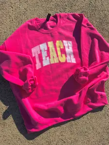 COLORFUL TEACH CREWNECK | HELICONIA