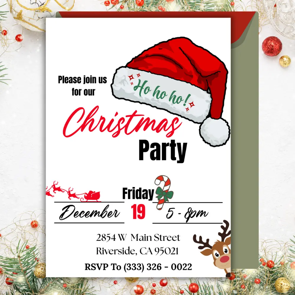 Christmas Party Custom Invitations