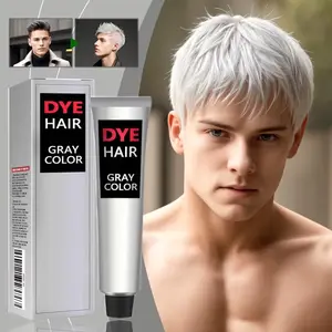 Silvery Gray Hair Dye,Coloring Agent,Easy to Apply,Hair Coloring,Long-Lasting Color,Stylish And Versatile,Quick And Convenient to Use,Unisex,As a Valentine'S Gift,3.38 oz