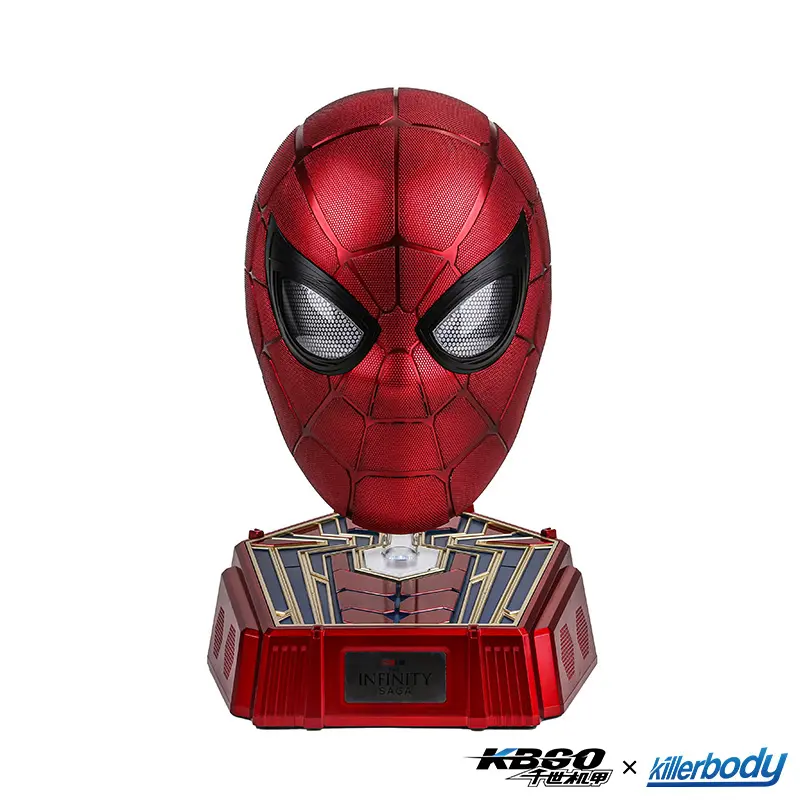 Hasbro 1:1 Collectible Iron Helmet - First Hard Spider Mask, Classic Themed Design, Dynamic Blinking, Touch & Remote Control, Accessories
