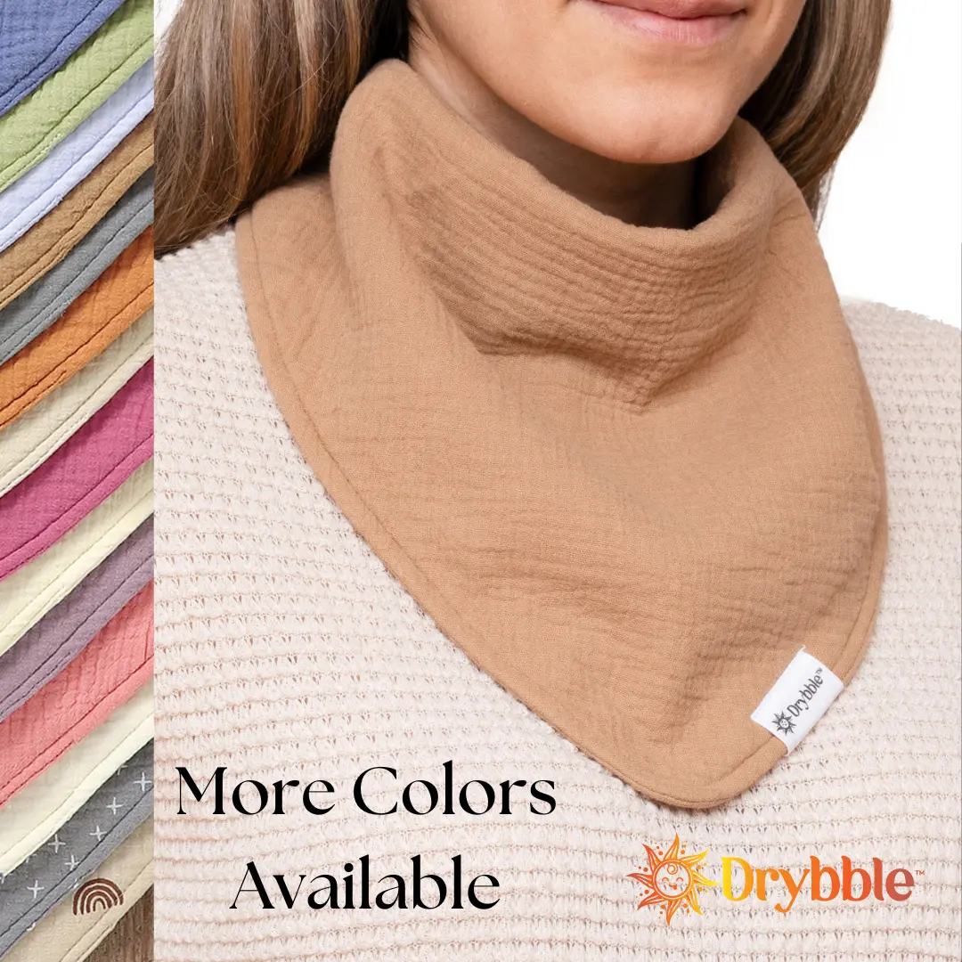 Drybble GOTS Organic Cotton Waterproof Adult & Special Needs Bandana Bibs
