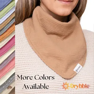 Drybble GOTS Organic Cotton Waterproof Adult & Special Needs Bandana Bibs