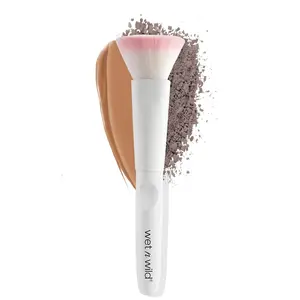 Wet N Wild Kabuki Brush, Flat Top for All Formulas, Densely-Packed Synthetic Bristles, Ergonomic Handle for Comfortable Control wet n wild