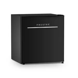 Frestec 1.7 Cu. Ft. Mini Fridge, Compact Refrigerator with Freezer, Adjustable Temperature Control, Energy-Efficient, Perfect for Dorm, Office, Home Bar, Black