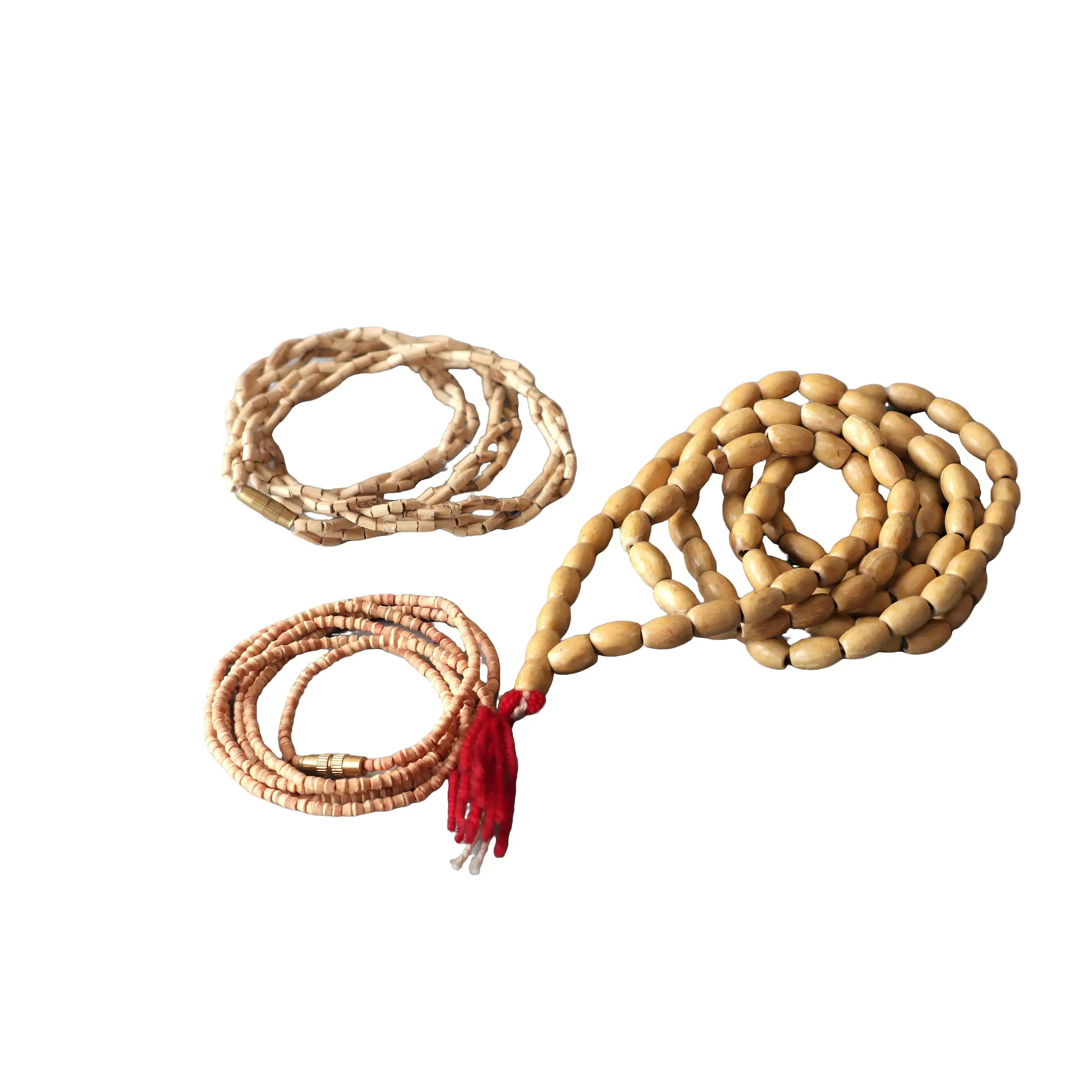 Tulsi Mala, Sacred Holy Basil Radha Krishna Necklace, Set of Three Tulasi Mala