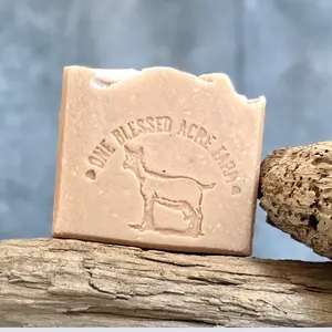 Sandalwood Goat Milk Bar Soap, 4.5 oz Body Wash Body Cleansing Body Care Men's Grooming Gentle Skin Repair Cleanser Sandalwood Scented