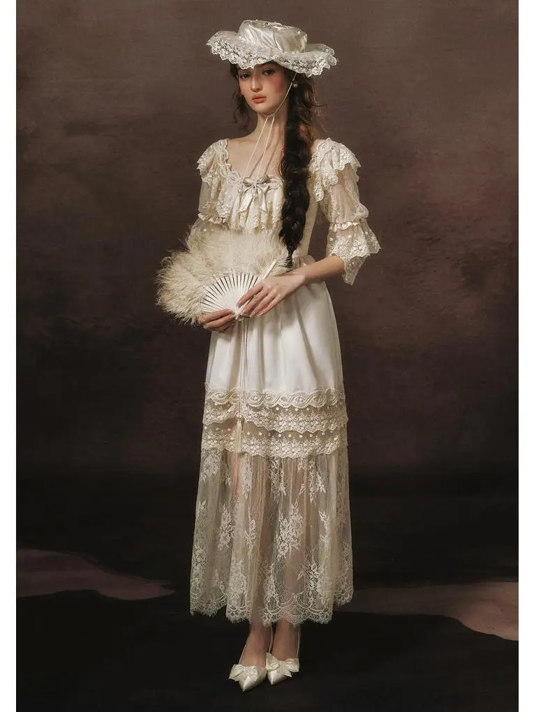 Silver Light Vintage Dream Dress(Hats not included) summerwins