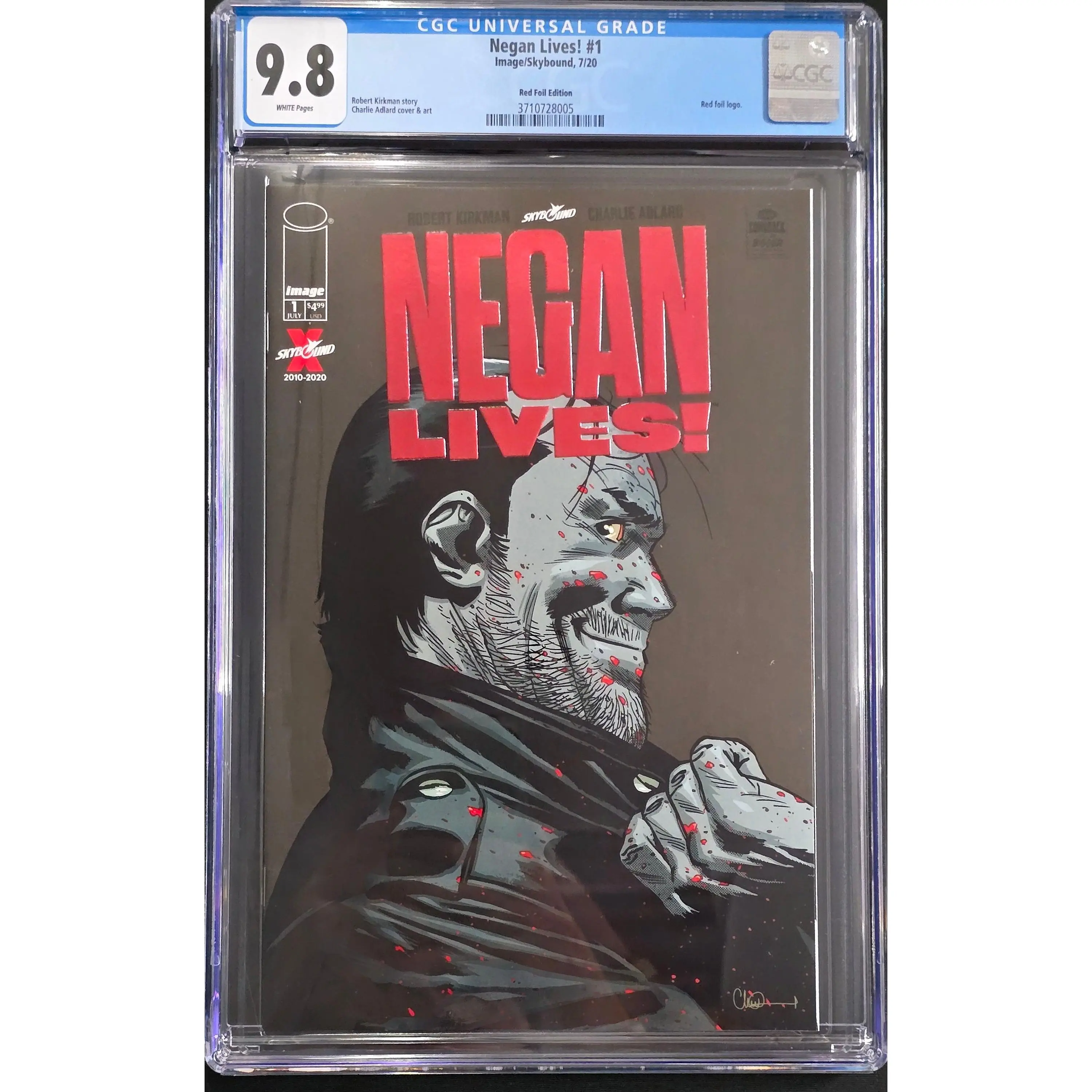 NEGAN LIVES! #1 ADLARD RED FOIL EDITION CGC 9.8