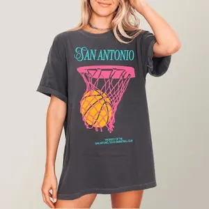 San Antonio Basketball Streetwear Graphic T-Shirt, Game Day Fiesta Tee