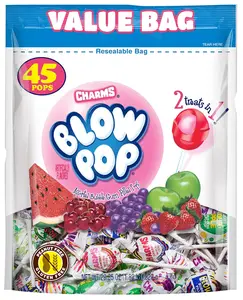 Charms Blow Pops, Assorted Flavors, 45 Count - 29.25 Ounce Bag (Packaging may vary)