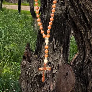 XL Wooden Rosary Decor