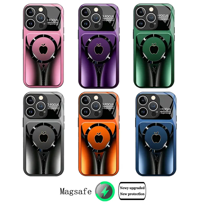 Phone Cases 17 Pro Max ,For 16Plus/15/14/13/12/11, iphone 17 pro case for men.Apple pattern Magsafe Shockproof High-end Aesthetic Military Grade Anti Drop Protection,Minimal aesthetic Cover，Full-edge Shockproof Protective Casing