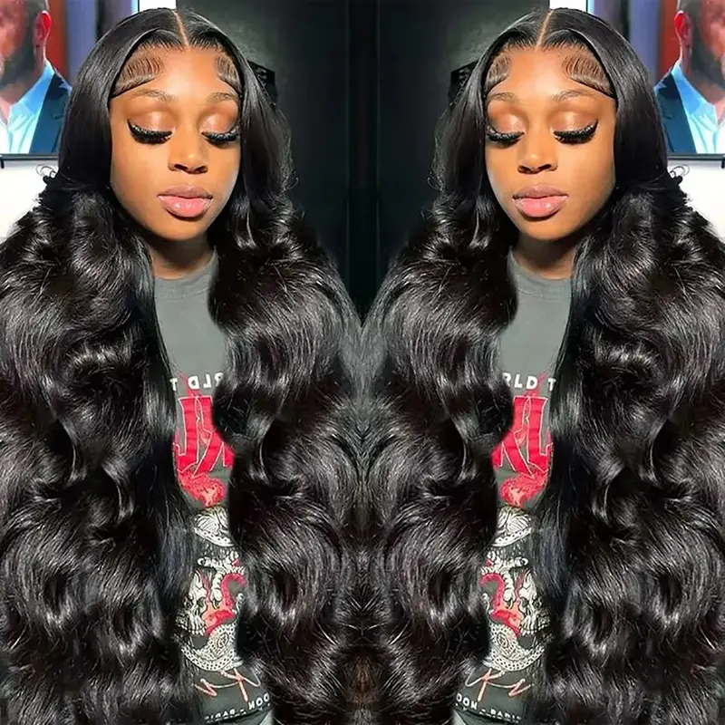 Tahikie Body Wave 13x6 Natural Color/Burgundy / Chocolate HD Lace Frontal Wigs Human Hair Wig Pre Plucked With Baby Hair For Women Wig #SummerVibes