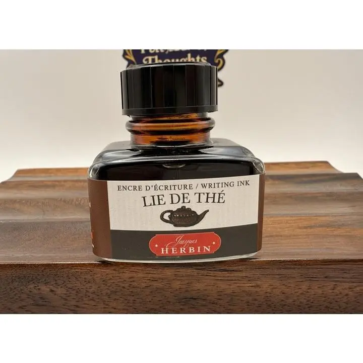 Jacques Herbin Lie De The Brown Fountain Pen Ink Smooth Flow Quick Drying Properties Encre Décriture Writing Ink
