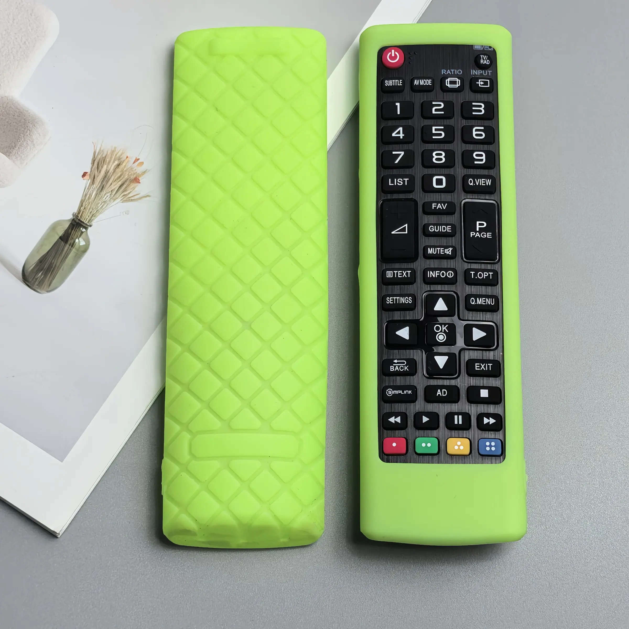 Lg Smart TV Remote Control Protective Case, Anti-Drop Dustproof Silicone Cover, Glow-In-The-Dark Feature, Durable & Stylish Design, Protector Cover