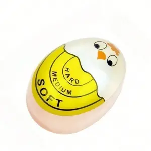 1pc egg color changing timer, kitchen creative egg raw and cooked observer