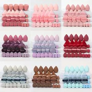 25-Piece Makeup Sponge Set, Sponge Kit, Bb Cream Foundation Concealer, Water-Activated Non-Latex Dual-Use, Suitable for All Skin Types