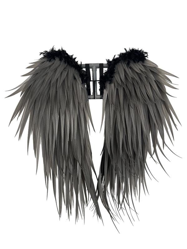 SEWLO Feather Angel Wings - Plump, Sturdy DIY Costume Wings for Halloween, Christmas, and Cosplay with Adjustable Straps