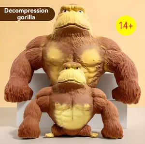 Gorilla Decompression Toy, Fidget Item for Anxiety Relief (Classic Novelty Toy for Kids)