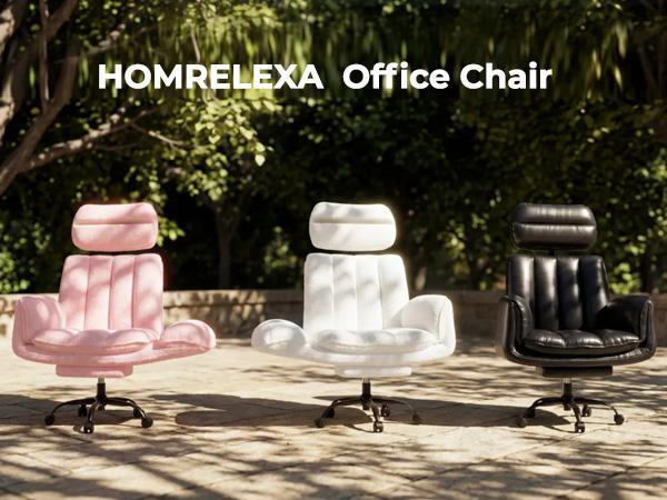 【Holiday Haul 】HOMRELEXA Big and Tall Office Chair, Flip Armrests for Pets & Cross Legged Sitting, Executive Ergonomic Computer Gaming Chair with Foot Rest, Premium Tech Fabric Wide Seat Reclining Desk Chair