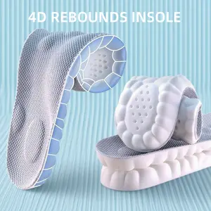 Anti Fatigue, 4D Shoe Cloud Insoles for Men Women,Foot Pain Relief Cloud Soles for Men Women High Elastic Latex Shoe Insoles, Shock-Absorbing Cushioning And Arch Support, Breathable Shoe Pad