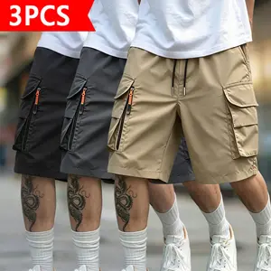 3-Pack Men’s Quick-Dry Casual Shorts Lightweight, Breathable Summer Outdoor Shorts with Secure Zippered Pockets, Stretch Athletic Shorts for Workouts, Hiking, Running, Golf, and Everyday Wear, Men’s Shorts, Male Clothing tiktokshopspringglowup