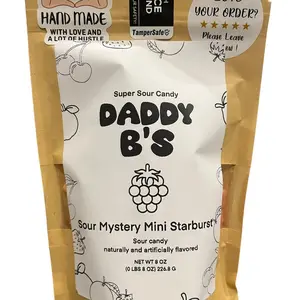 Daddy B’s Super Sour Mystery Mini Starburstz - 8 Oz Candy