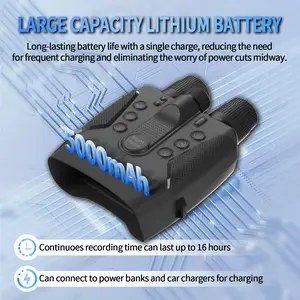 High-Definition Night Vision Goggles, 5800 Million Pixels, Eagle Eye 4K Binoculars, 5000mah Battery, Flashlight, Outdoor Enthusiasts