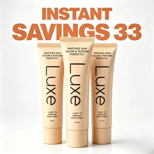 Luxe Color Changing Foundation for Women – Instantly Adapts to Your Skin Tone – Buildable Light-to-Medium, Medium Dark-to-Dark, Coverage – 12-Hour Wear – Natural Dewy Finish Radiance Cosmetic Radiant Makeup Flawless Concealer