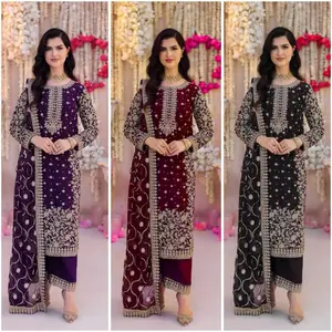 Kal Palazo in 3 Colors Soft Fabric Elegant and Simple with Embroidery for Women's Fashion