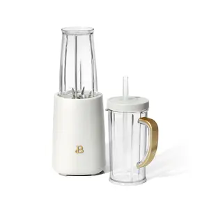 Beautiful Personal Blender Set with 12 Pieces, 240 W, White Icing by Drew Barrymore