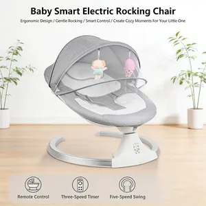 Safe Electric Baby Swing Chair | Secure Harness & Sunshade | Ideal for 0-12 Months