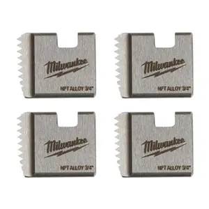 Milwaukee Tool Pipe Threader Dies, Material: Alloy Steel 48-36-1102