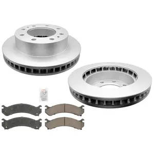 Front 8 Stud Brake Rotors & Pads For Chevrolet Silverado 2500 1999 2000 2007