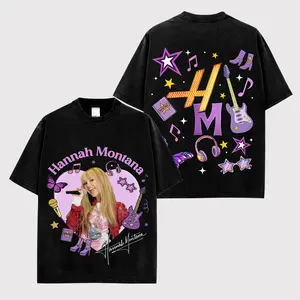 Miley - Hannah Montana 20th Anniversary V2 For Smilers Premium Cotton Soft T-Shirt, Hannah Montana Series Fan Merch Tee, Smilers Music Fan Graphic Tee, Concert Music Fan Merch Shirt