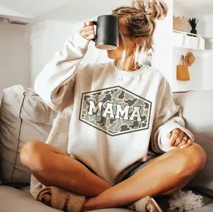 Camo Mama Sweatshirt, Tshirt, Deer Hunting Camouflage Shirt, Camo Western Tee, Old School Camo Shirt, Hunting Season Shirt, Vintage Camouflage Mom Tee, Mother’s Day Gift for Mom