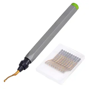 Pipe Deburring Tool with 10 Spare , Titanium-Coated Reamer for Copper, PVC and Plastic Tubing, Compact Burr  for HVAC, Plumbing and  Printing