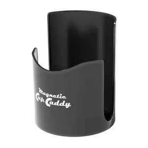 Magnetic Cup Holder - Caddy for Bottles, Glasses, and Cans - Fits on Fridge, Lawnmower, Forklift, Cart, or Ladder - Heavy-Duty Magnet